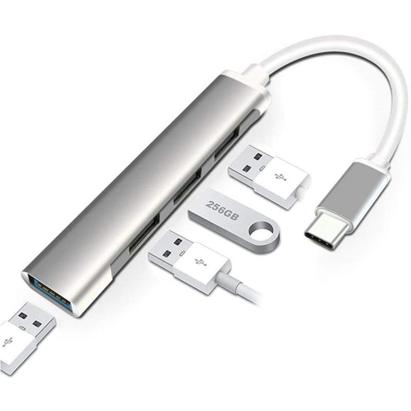 USB C HUB 3,0 Type C 4-портовый мульти-сплиттер-адаптер OTG для Lenovo Xiaomi Macbook Pro 13 15 Air Pro PC Компьютерные аксессуары