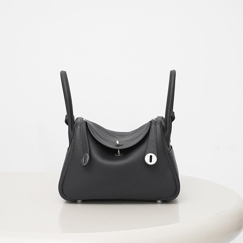 Высококачественная полуручная сумка-саквояж из вощеной нити и коровьей кожи лицевой выделки для женщин, одноплечевая ручная медицинская сумка