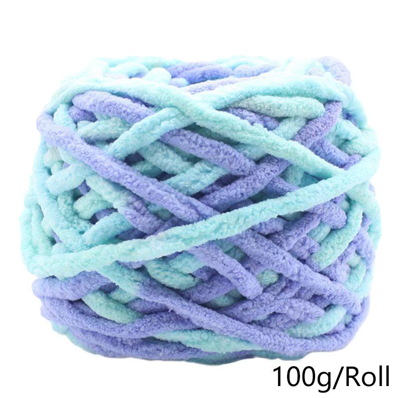 100 г/рулон цветной супер мягкий шарф для ручного вязания своими руками пряжа из смеси полиэстера и хлопка шерстяная пряжа