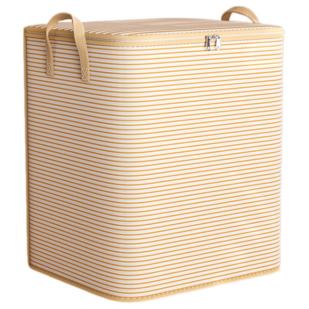 Clothes Quilt Storage Bag Household Large Capacity Foldable Storage Box Wardrobe Non-woven Clothing Moving Luggage Bag with Zip