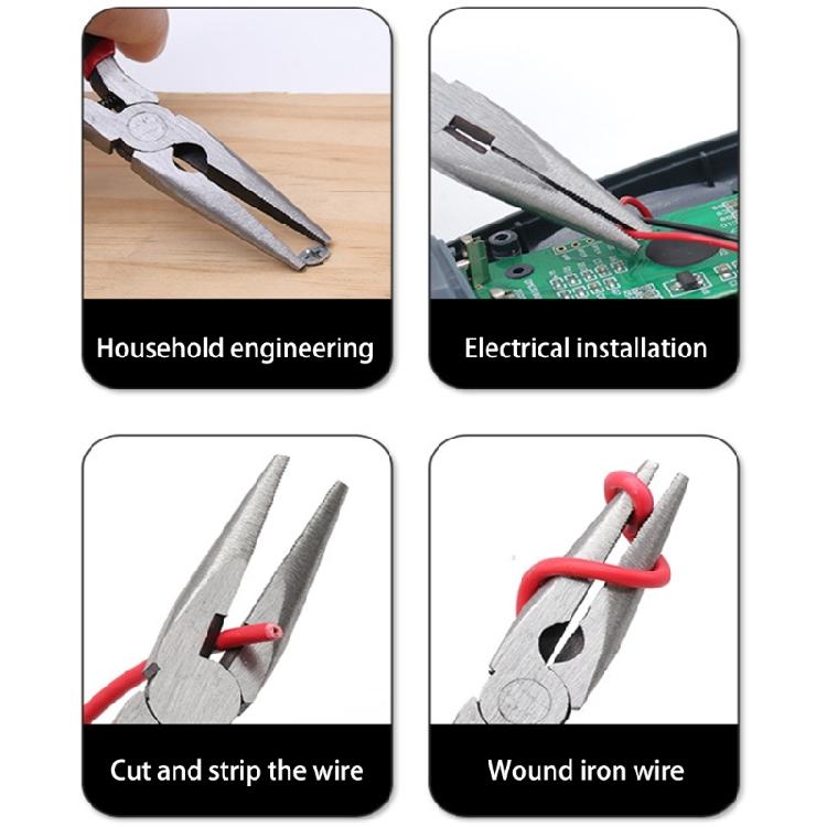 Lightweight and Flexible 5 inch Spring Loaded Needle Nose Pliers for Automotive Maintenance