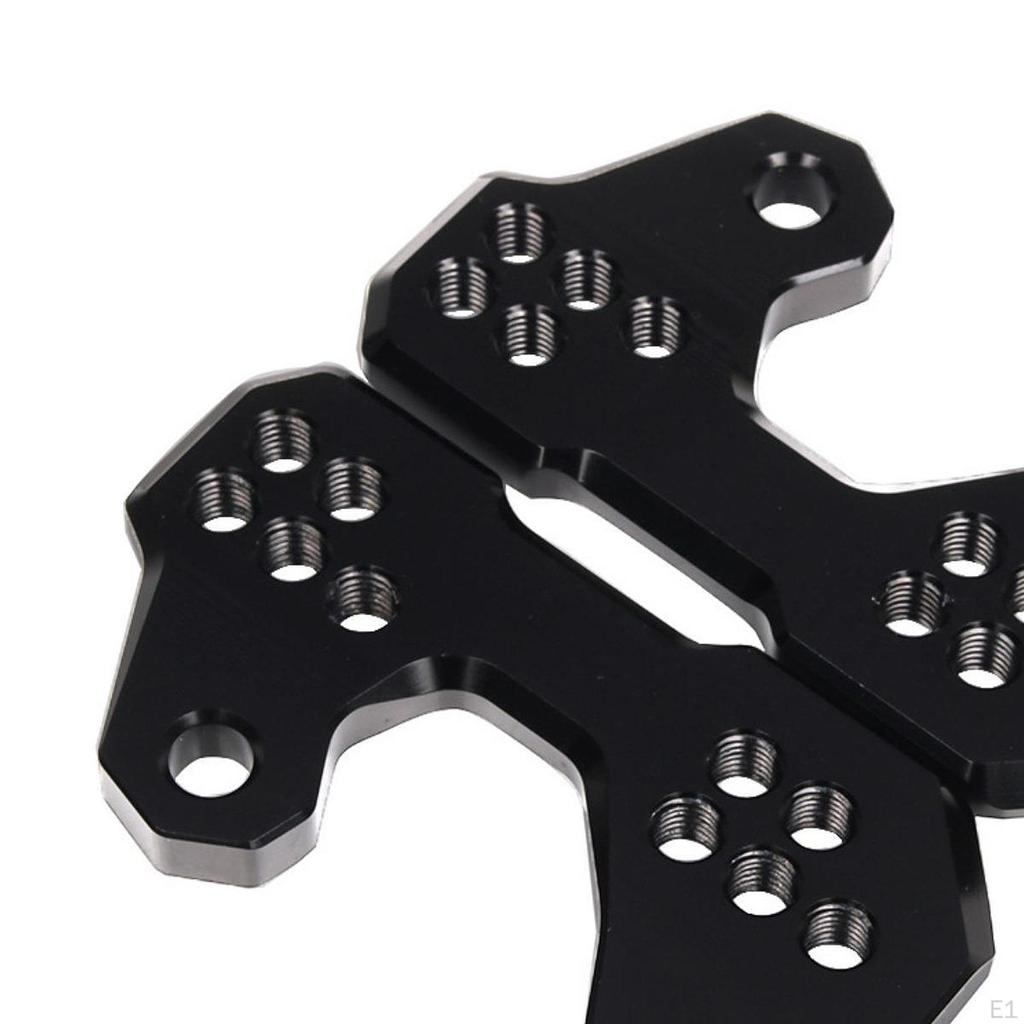 2Pcs Aluminum Alloy Adjustable Foot Pegs Base Support Rear for Yamah