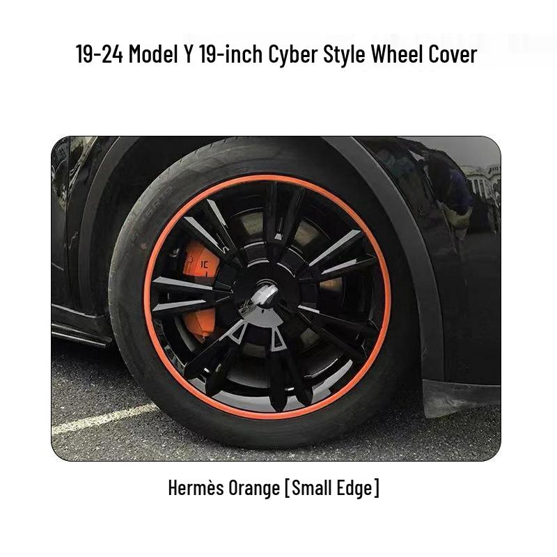 19-24 Tesla Model Y Cybertruck Style 19-inch Wheel Covers: Full Coverage, Anti-Scratch Decor.