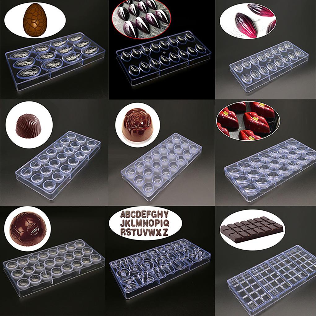 Форма для шоколада, прозрачная пластиковая форма для украшения десерта, для выпечки кексов, печенья, конфет