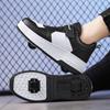 Children's Runaway Shoes Student Boys and Girls Roller Skates Removable Invisible Fluorescent Double Wheel Skates Shoes with Wheels