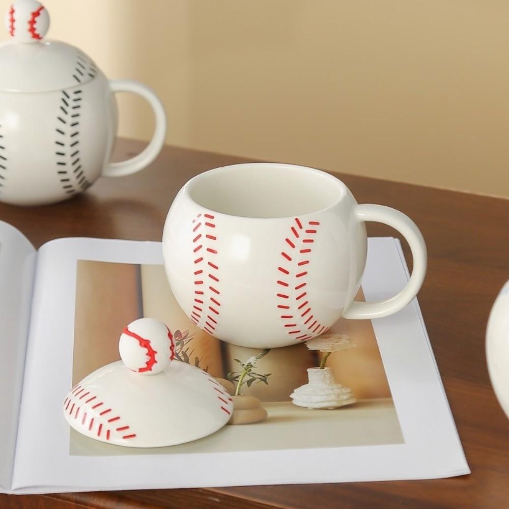 Creative Tea Cup Sports Theme Ceramic Mug Drinkware Baseball Cup Gift for Baseball Lover