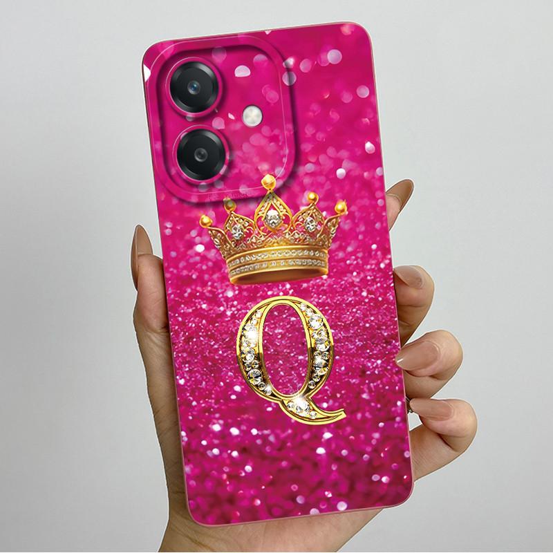 Чехол для Oppo A60 5G Силиконовый Чехол с Буквой Короны Ударопрочный Чехол Для OPPO A3 5G CPH2683 Чехол Для OPPO A3X A 3X A40 A40m 4G Чехол для Телефона