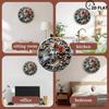 25x25cm Wood Wall Clock for a New Home with Move-In Date