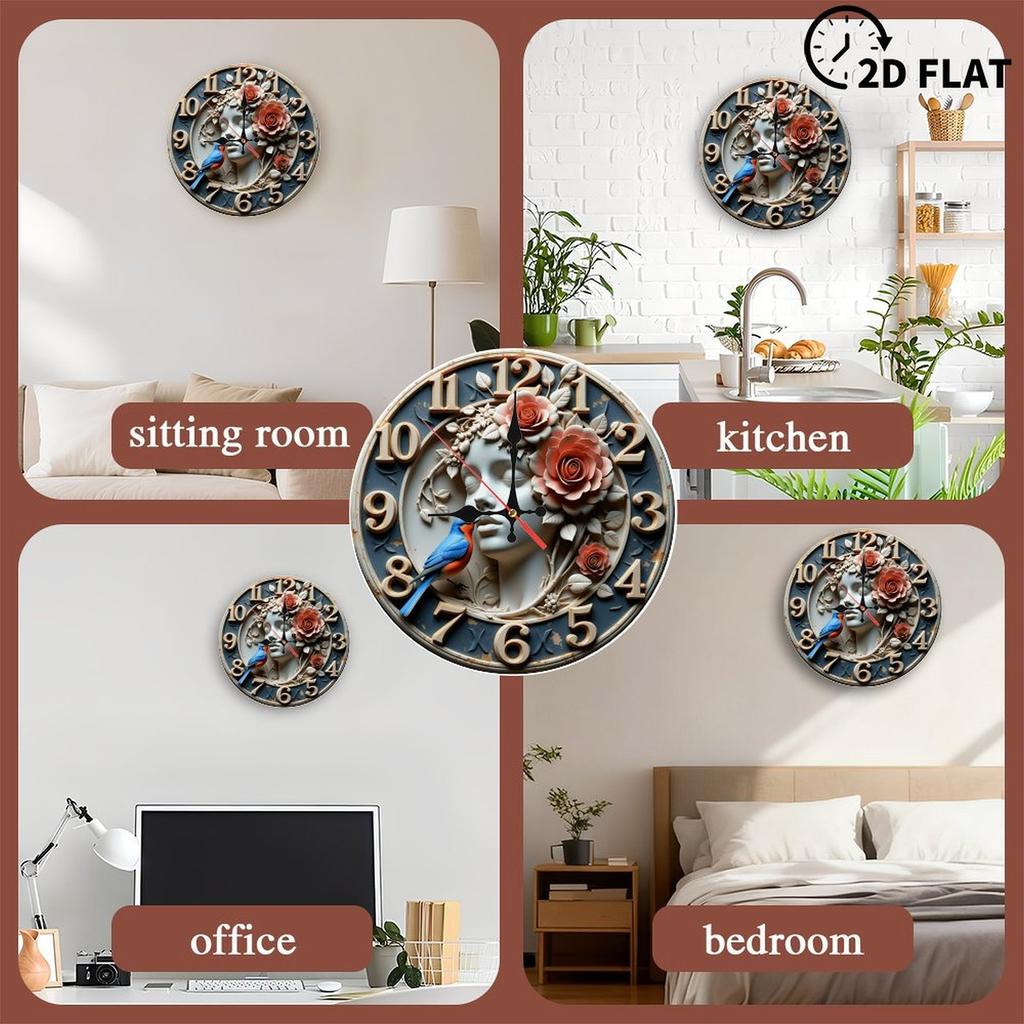 25x25cm Wood Wall Clock for a New Home with Move-In Date