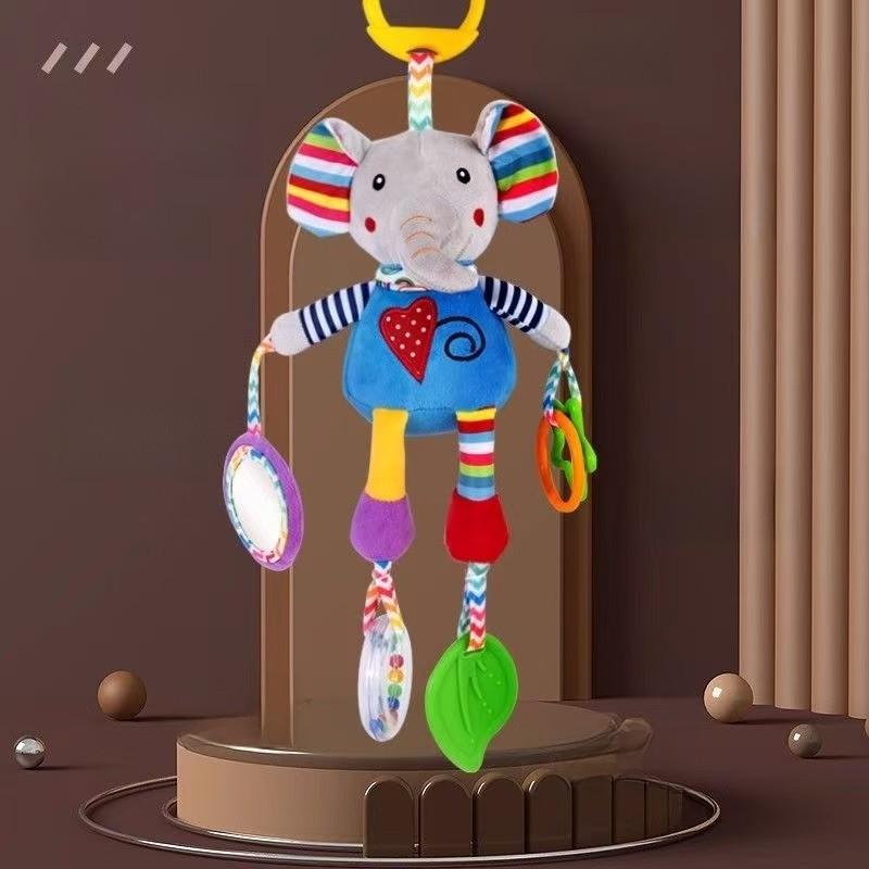 Baby Carriage Rattle Toy With Lighted Features For Toddler Development And Entertainment