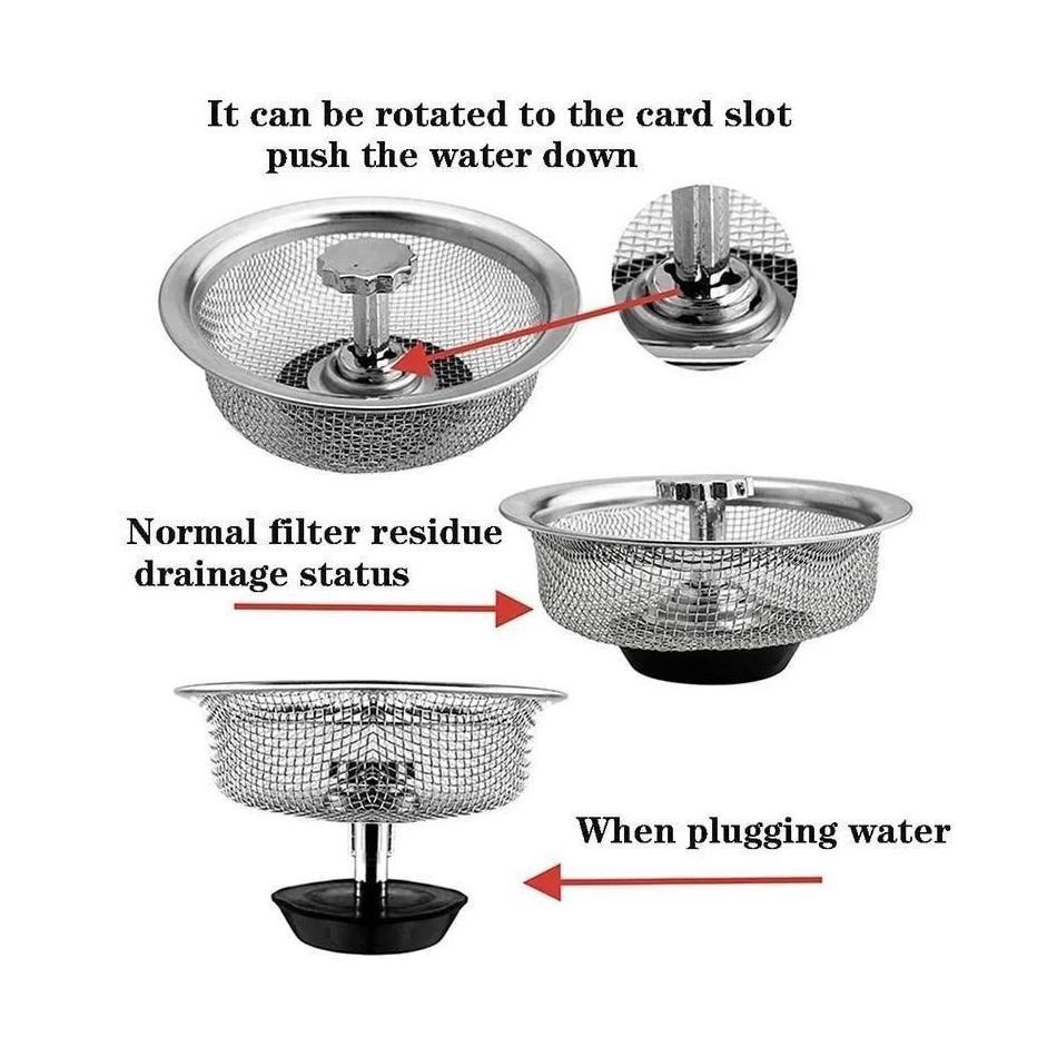 New 1 Pcs Drain Waste Plug Filter Suitable For Bathroom Floor Drains Kitchens Household Steel Sewer Filter Kitchen Tools