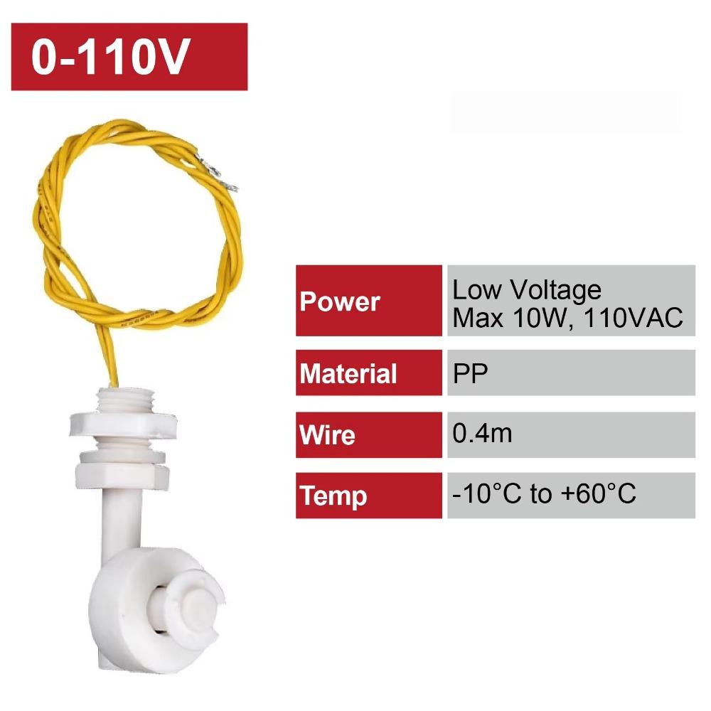 1pcs PP Plastic Side Mount Float Switch Water Level Control Water Control System