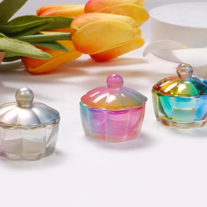 Стакан для мытья кистей для нейл-арта Стеклянный стакан с крышкой Чаша Оборудование для маникюра