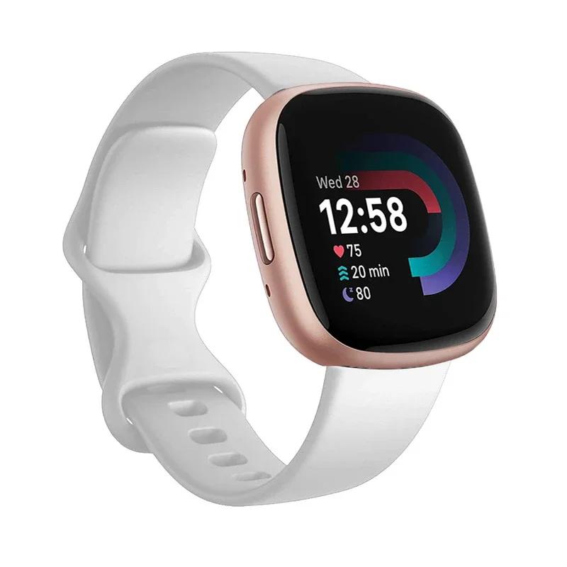 Спортивный ремешок для Fitbit Versa 3, ремешок для смарт-часов, аксессуары для браслета, ремешки для часов, мягкий силиконовый браслет для Fitbit Sense Versa3