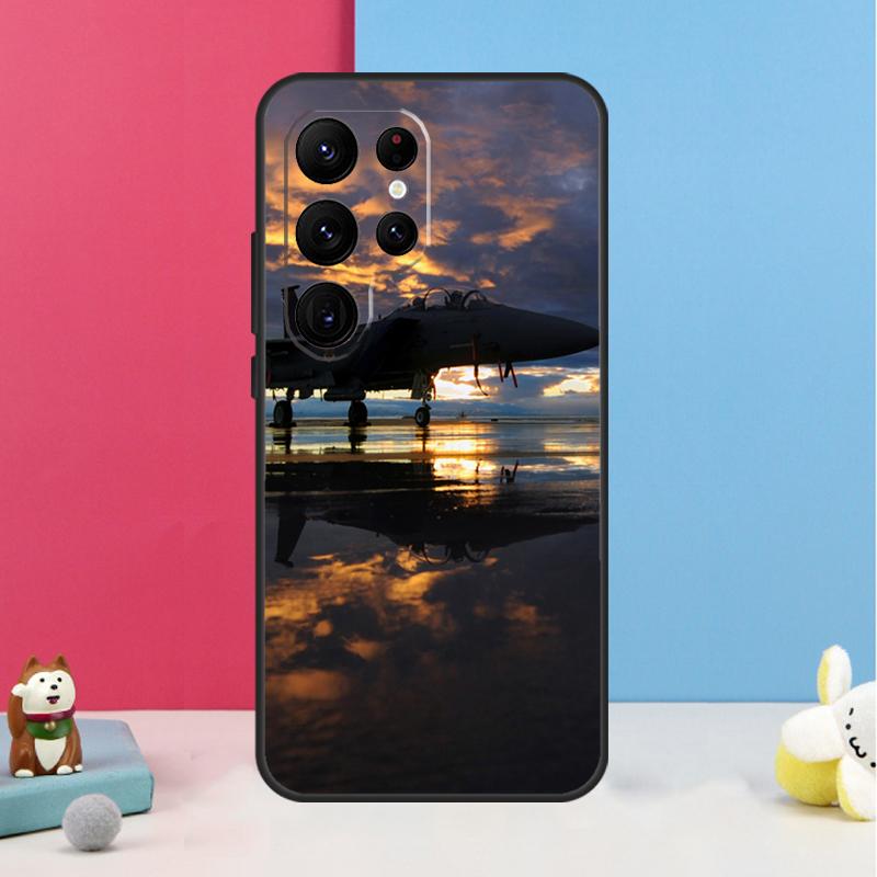 Fighting Plane Aircraft Case For Samsung Galaxy S23 S24 Ultra S20 S21 FE Note 10 20 Ultra S8 S9 S10 S22 Plus Cover