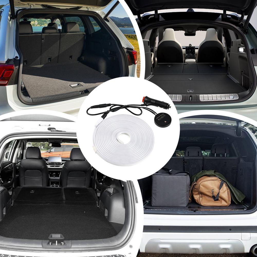 Car LED Trunk Light Light Control Induction Automotive Trunk Strip Light Car Interior LED Lamp For Outdoor Camping Loading And