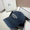 High-grade washed cotton three-dimensional letter baseball cap, personalized spray color casual cap, fashionable and trendy sports cap