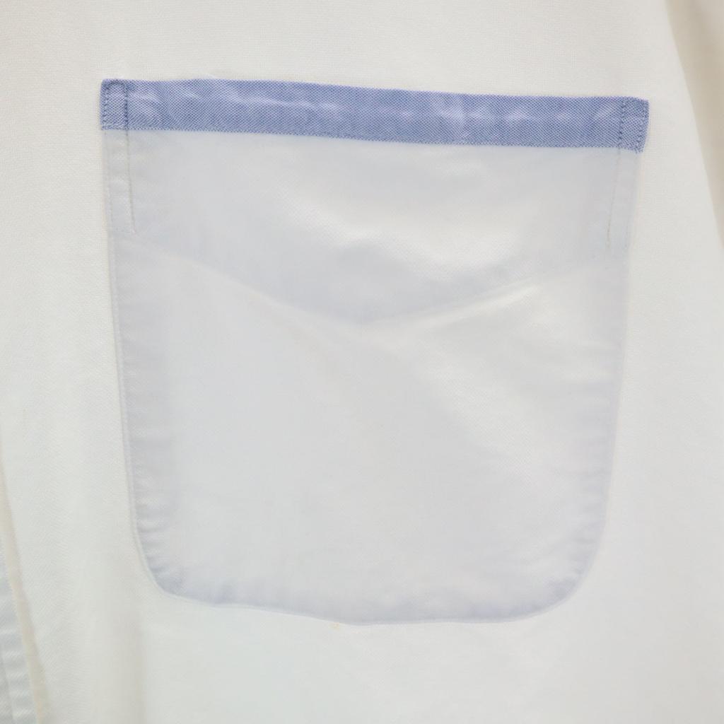 RRL 90-е годы Старая бирка с инициалами красная 3 звезды Рубашка с длинным рукавом на пуговицах S белая Мужская Б/У