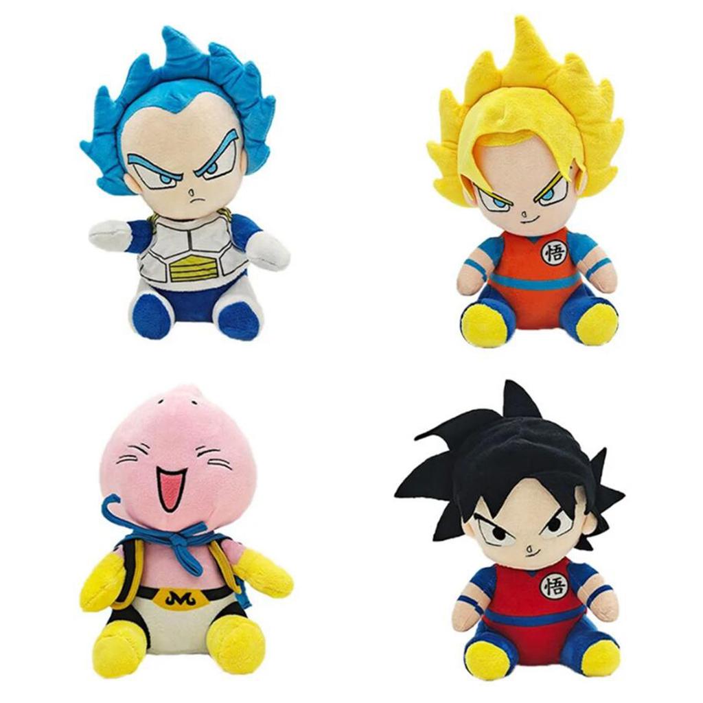 25 см Плюшевая игрушка Dragon Ball Японское аниме Гоку Вегета Мультяшный персонаж Кукла Набивка Классическая Милая Красивая Подарки Для Детей Игрушки
