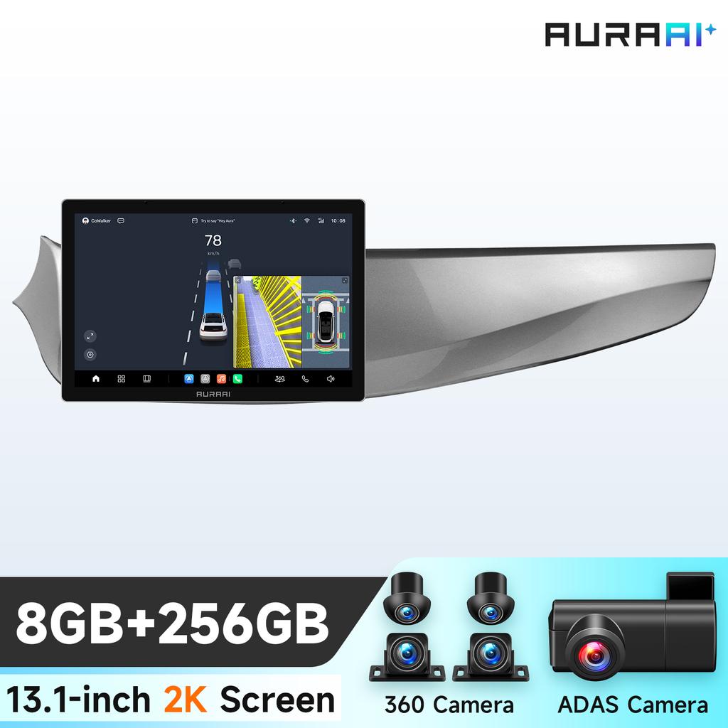 AURAAI 8-ядерный Автомагнитола Android для Alfa Romeo Giulietta 2015 - 2018 Автомагнитола 2K Экран Умный GPS 360 Камера AI Carplay