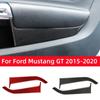 For Ford Mustang GT 2015-2021 Car Accessories Carbon Fiber Interior Car Front Door Panel Trim Stickers Decals Decoration Cover
