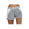 Under Armour Однотонные повседневные шорты средней посадки женские шорты серо-белые 1292231-025