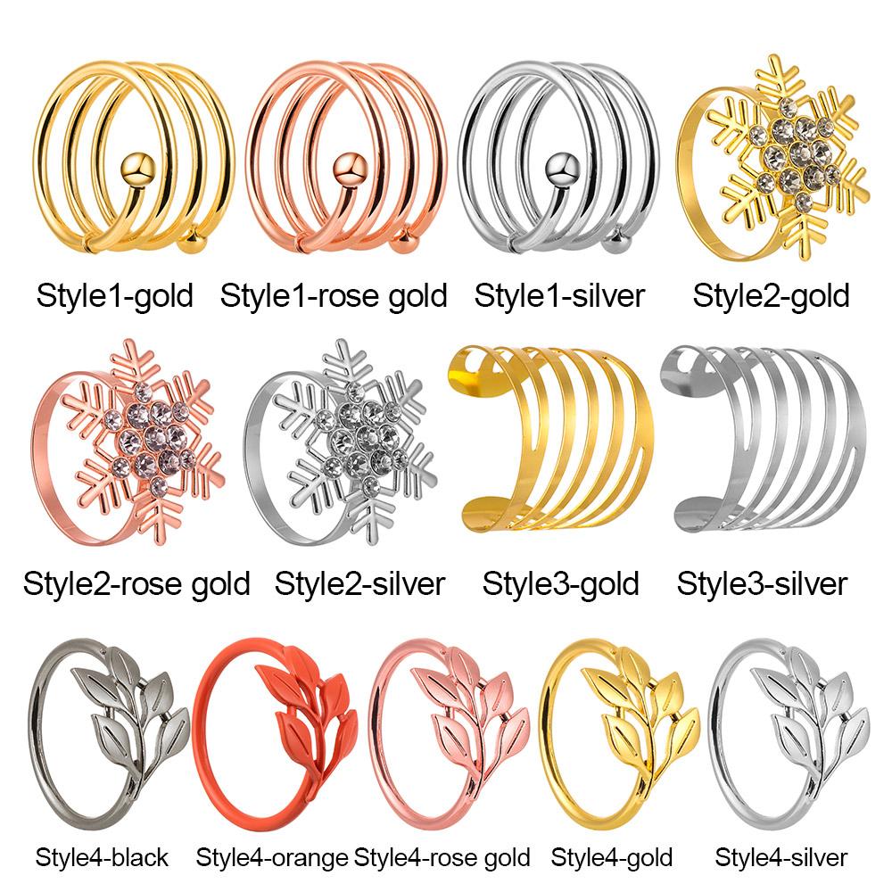 Hotel Party Supplies Kitchen Gadgets Napkin Rings Table Decoration Napkin Buckle Towel Holder