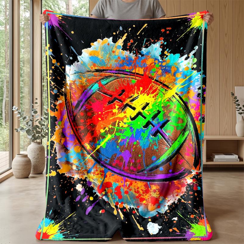 British Flag Artwork blanket Personalized Name Flannel Blanket Soft Cozy Plush Throw for Sofa Bed Lightweight Home Decor