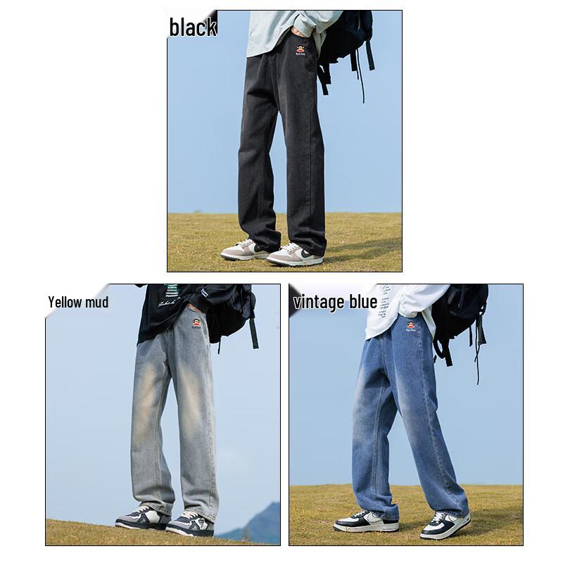 paul frank Мужские свободные джинсы прямого кроя в стиле кэжуал