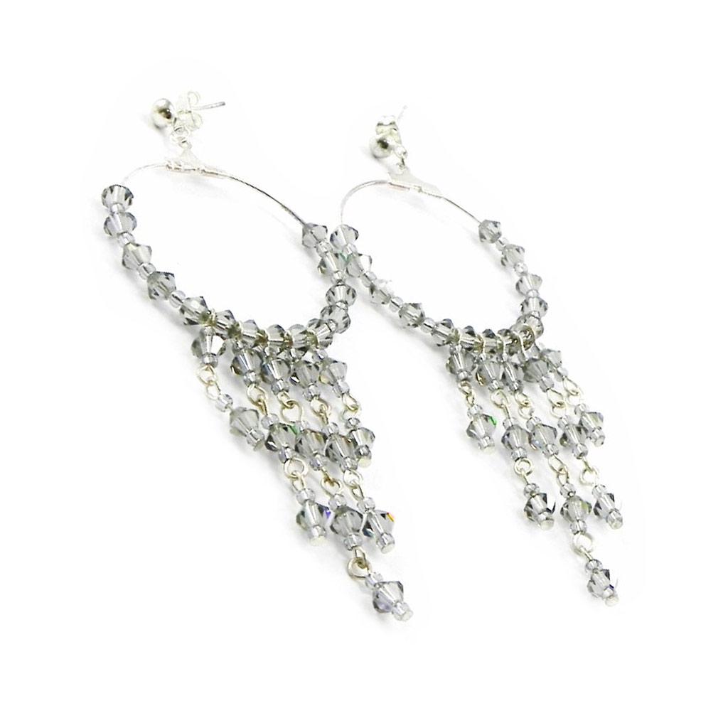 Les Trésors De Lily [E0113] - Дизайнерские серьги «Шехерезада» серые