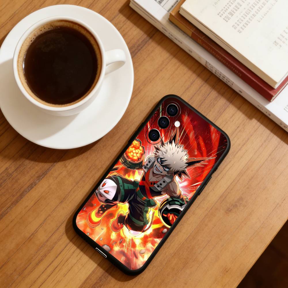 Anime My Hero Academia  Phone Case Black Silicone Soft For Samsung Galaxy A73,A72,A71,A70,A53,A52,A51