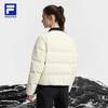 Fila Explorer Минималистичная Легкая Теплая Уличная Тканая Пуховая Куртка Женская верхняя одежда Dew-White A11W547903FIV