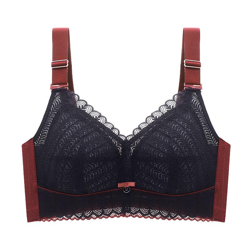 Бюстгальтер большого размера для женщин без стальных косточек, антипровисающий бюстгальтер, тонкий дизайн, собранный и регулируемый бюстгальтер