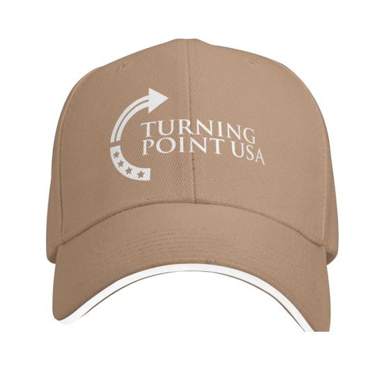 Turning Point USA Шляпа Чарли Кирка Унисекс Регулируемая бейсболка для мужчин и женщин Винтажная Ретро Принт Шляпа