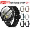 Protective Case for Huawei Watch GT 4 46mm/41mm Accessories Full Coverage Bumper Screen Tempered Protector Gt4 46mm 41mm Cover