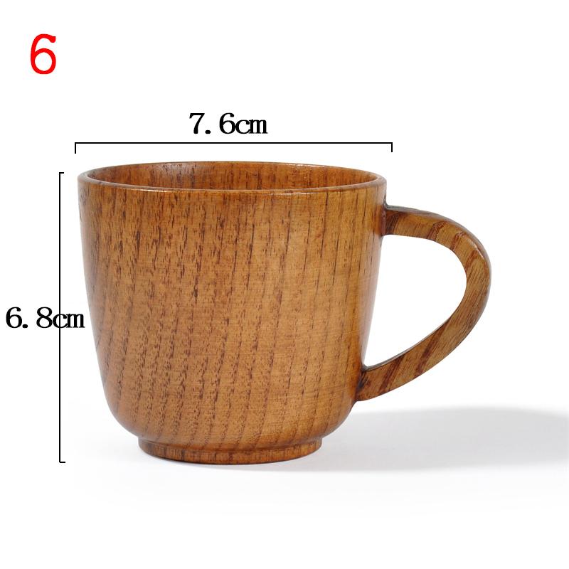 Деревянная кружка для кофе, чая, пива, сока, молока, воды, кружка для кофе, пива с деревянной ручкой, ретро-офисная кухонная посуда, аксессуары для напитков