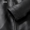Romon Men's First-Layer Lambskin Leather Jacket