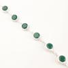 Green Onyx Gemstone 925Sterling Silver Jewelry Handmade Bracelet 9" Wedding Gift RB-9-15