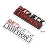 1X 3D 8x3cm ABS Emblem REDNECK EDITION Badge Car Tail Side Sticker Accessories