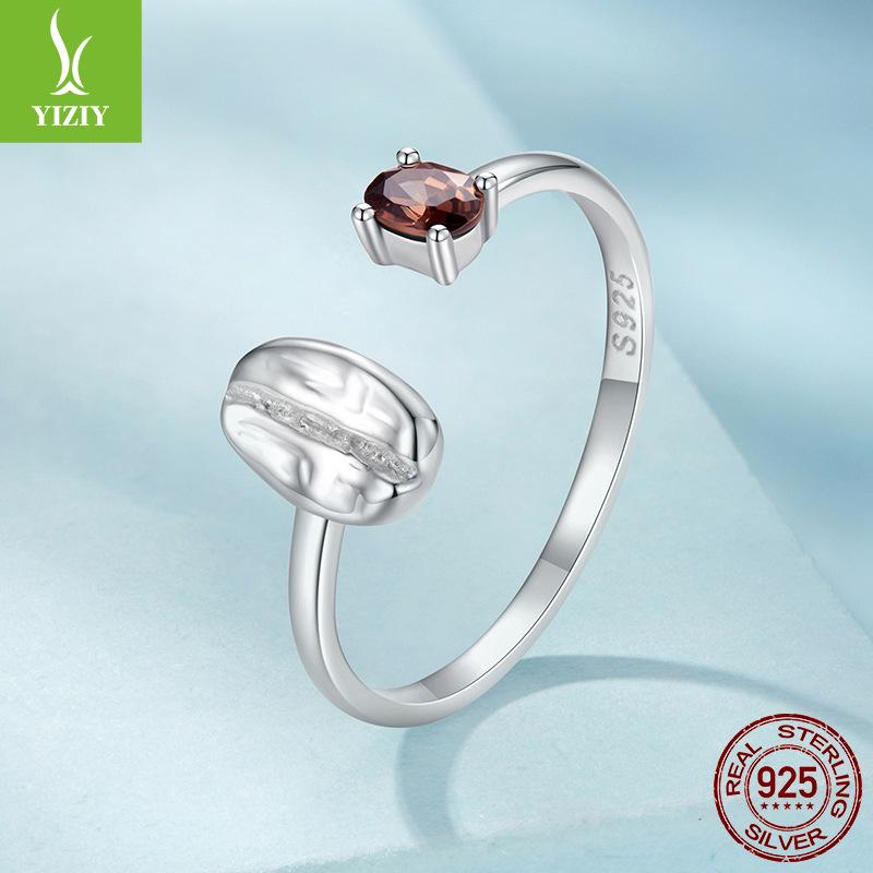 Кофейный набор Серьги из стерлингового серебра S925 Ювелирные изделия для любителей кофе Легкая роскошь Премиальное чувство