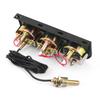 3 in1 Water Temp Gauge 52MM Oil Pressure Gauge AMP Volt Meter 12V Kit Car Mechanical Triple Gauge With Sensor