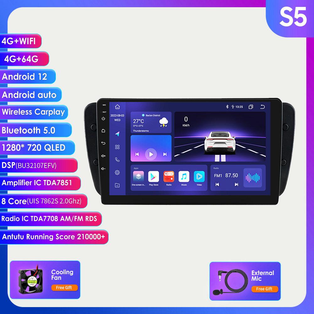 8G+128G Carplay 2 Din Android Radio for Seat Ibiza 6j 2009 2010 2011 2012 2013 AI Voice 4G-LTE Car Multimedia GPS Intelligent Screen 2din Autoradio