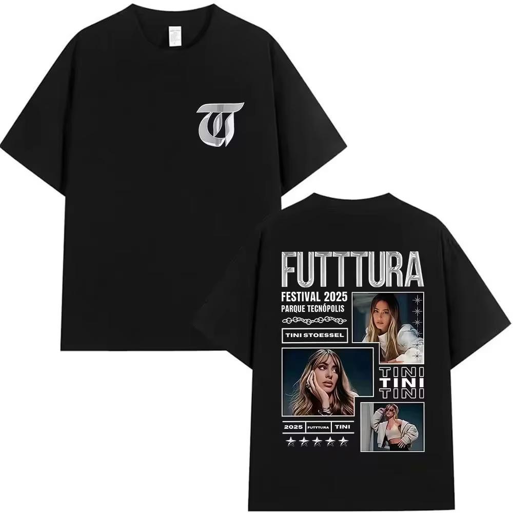 2026 New Albumpattern Tshirt Fashionable Harajuku Shortsleeved Pure Cotton Casual Streetwear