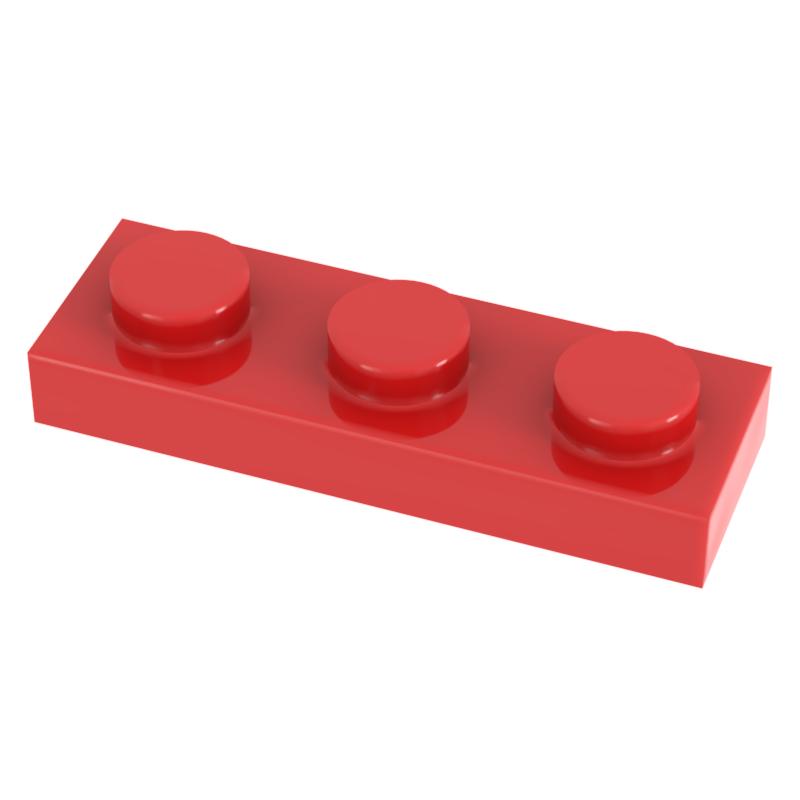 [Funbrick]50&100&200 ШТ. Пластина 1x3 3623 Совместимо с Известным Брендом Строительные Блоки Классические Строительные Блоки Игрушки MOC DIY