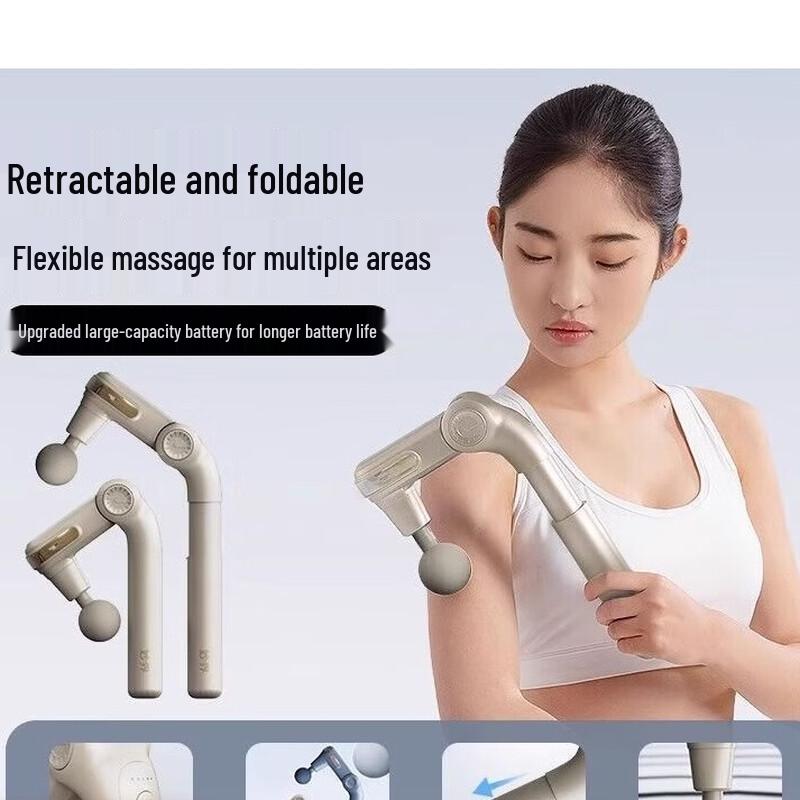 MIAOJIE Extendable Foldable Percussion Massager CN plug (adapter included)