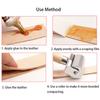 25/60/100mm Press Edge Roller, Leather Craft Glue Laminating Tool Leather Edge Creaser Smoother Steel Iron Roller