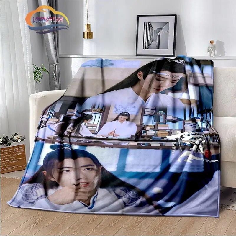 The Untamed Flannel Blankets Popular Tv Weiwuxian Blanket Portable Warm Blanket for Sofa Bed Soft Gifts Girls and Fans