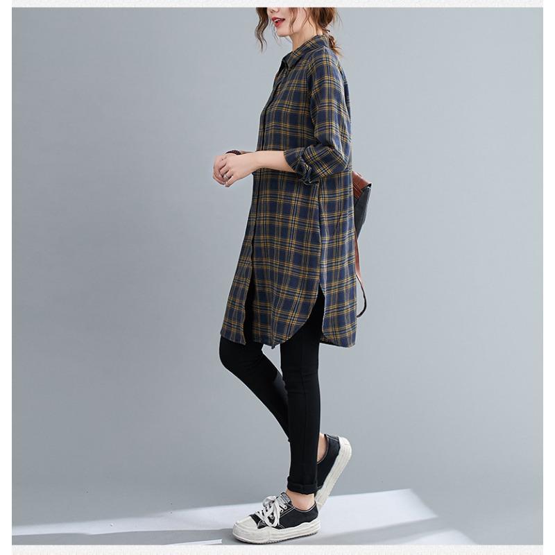 Vintage Long Sleeve Loose Fit Women S Skull Pattern Shirt