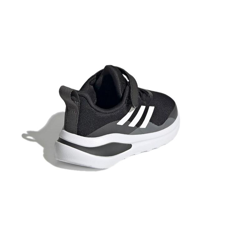 (TD) adidas Fortarun Elastic Lace Top Strap 'Black White' Baby FZ5499
