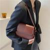 Chic Vintage Small Square Pu Shoulder Bag For Women Trendy 2021 Fashion Retro Purse